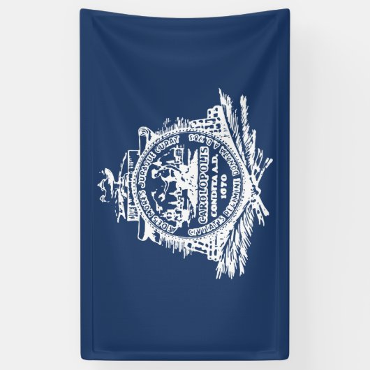 Vlag van Charleston (South Carolina) Spandoek (Verticaal)