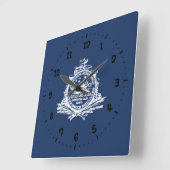 Vlag van Charleston, South Carolina Square Wall Cl Vierkante Klok (Hoek)