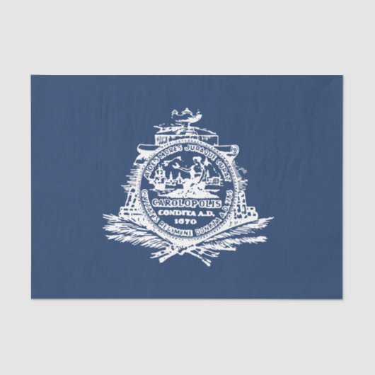 Vlag van Charleston (South Carolina) Tissuepapier (Voorkant)