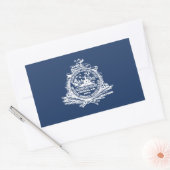 Vlag van Charleston, Zuid-Carolina Rechthoekige St Sticker (Envelop)