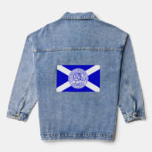 Vlag van Charlotte, North Carolina Denim Jacket (Achterkant)