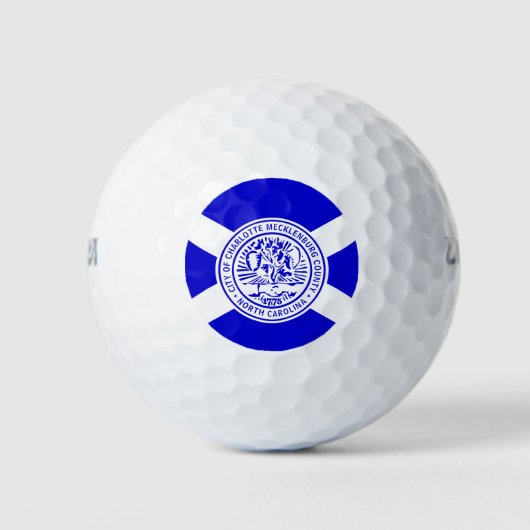 Vlag van Charlotte, North Carolina Golfballen (Voorkant)