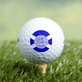 Vlag van Charlotte, North Carolina Golfballen (Insitu Shirt)