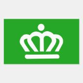 Vlag van Charlotte, North Carolina Rechthoekige Sticker (Voorkant)