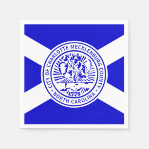 Vlag van Charlotte, North Carolina Servet