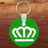 Vlag van Charlotte, North Carolina Sleutelhanger (Voorkant)