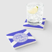 Vlag van Charlotte, North Carolina Stenen Onderzetter (Zijkant)