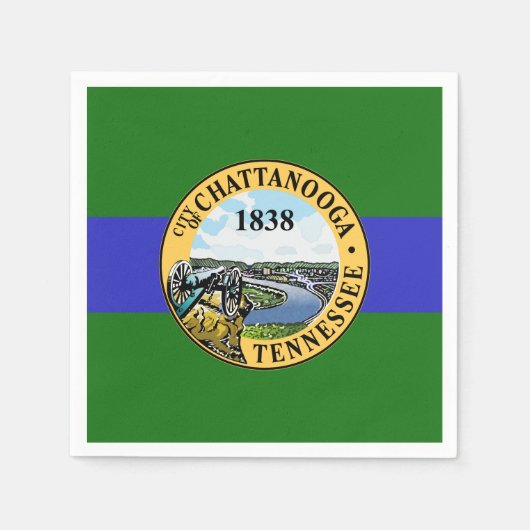 Vlag van Chattanooga, Afstuderen van Tennessee Servet (Voorkant)