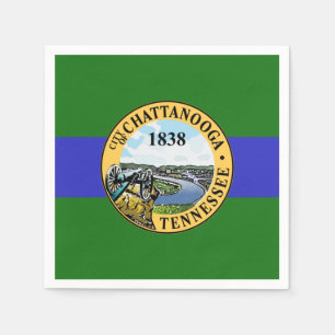 Vlag van Chattanooga, Tennessee Afstuderen Servet