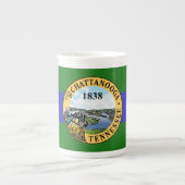 Vlag van Chattanooga, Tennessee Bone China Mok (Voorkant)