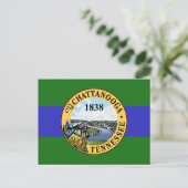 Vlag van Chattanooga, Tennessee Briefkaart (Staand voorkant)