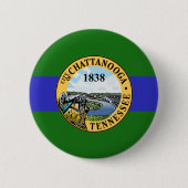Vlag van Chattanooga, Tennessee Button (Voorkant)
