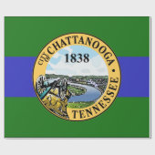 Vlag van Chattanooga (Tennessee) Cadeaupapier (Vlak)