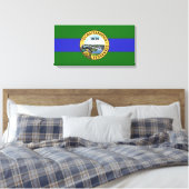 Vlag van Chattanooga (Tennessee) Canvas Afdruk (Insitu (Slaapkamer))