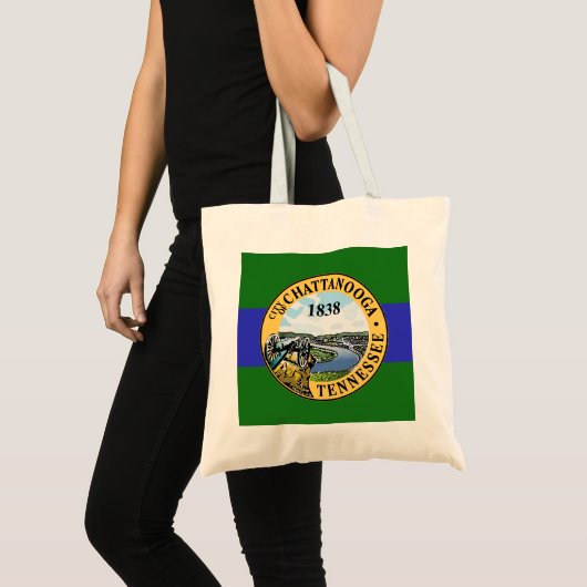 Vlag van Chattanooga, Tennessee Canvas tas (Voorkant (product))