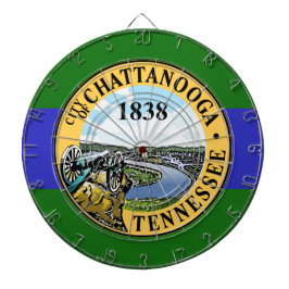 Vlag van Chattanooga (Tennessee) Dartbord