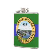 Vlag van Chattanooga, Tennessee Flask Heupfles (Links)