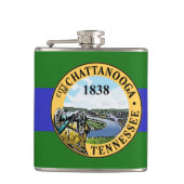 Vlag van Chattanooga, Tennessee Flask Heupfles (Voorkant)