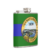 Vlag van Chattanooga, Tennessee Flask Heupfles (Rechts)