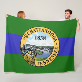 Vlag van Chattanooga (Tennessee) Fleece Deken