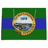 Vlag van Chattanooga, Tennessee Groot Cadeauzakje (Voorkant)
