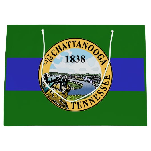 Vlag van Chattanooga, Tennessee Groot Cadeauzakje (Voorkant)