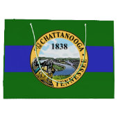 Vlag van Chattanooga, Tennessee Groot Cadeauzakje (Achterkant)