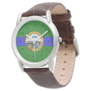 Vlag van Chattanooga, Tennessee Horloge