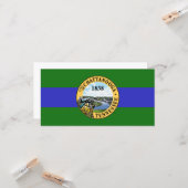 Vlag van Chattanooga (Tennessee) Kaart (Voorkant / Achterkant in situ)