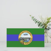 Vlag van Chattanooga (Tennessee) Kaart (Staand voorkant)