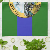 Vlag van Chattanooga, Tennessee Kitchen Towel Theedoek (Gevouwen)
