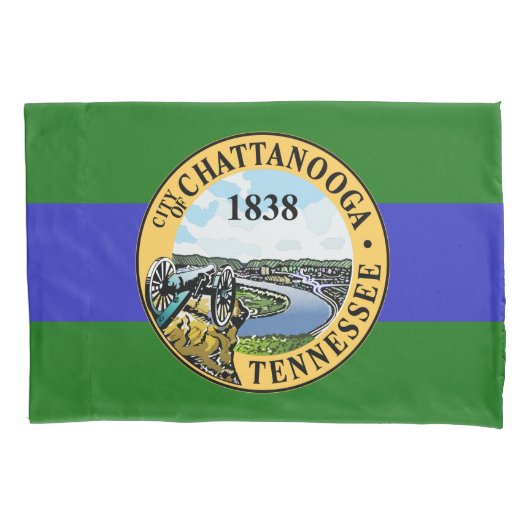 Vlag van Chattanooga (Tennessee) Kussensloop (Voorkant-Links)