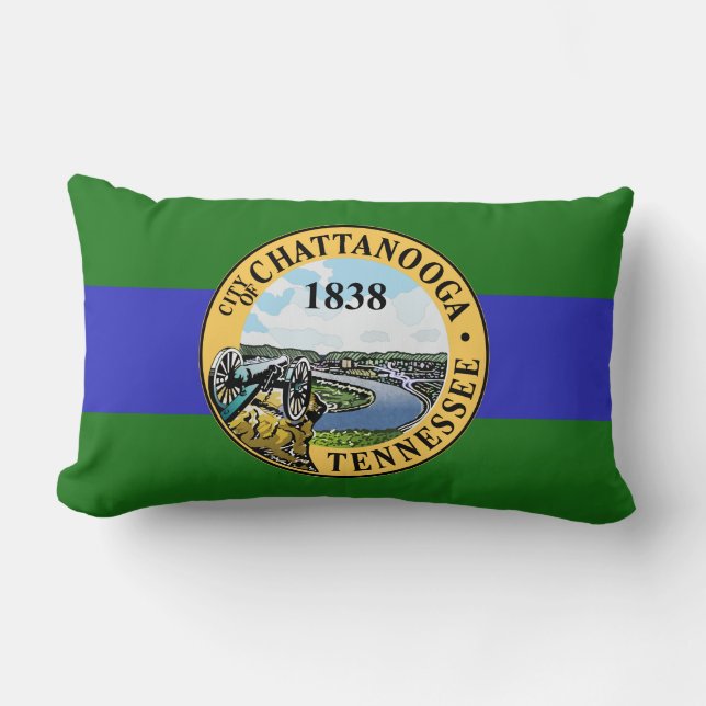 Vlag van Chattanooga, Tennessee Lendenkussen Kussen (Voorkant)