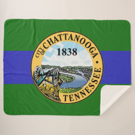 Vlag van Chattanooga (Tennessee) Sherpa Deken