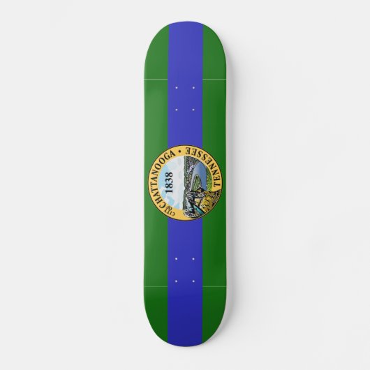 Vlag van Chattanooga, Tennessee Skateboard (Voorkant)