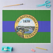 Vlag van Chattanooga (Tennessee) Tissuepapier (Craft)