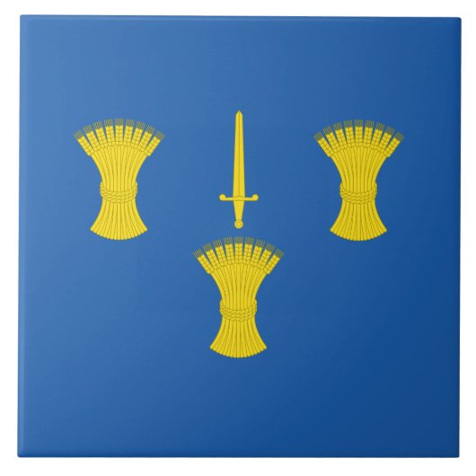 Vlag van Cheshire (Britse provincie) keramische Te Tegeltje (Voorkant)
