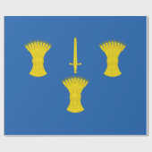 Vlag van Cheshire (VK) Cadeaupapier (Vlak)