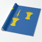 Vlag van Cheshire (VK) Cadeaupapier (Uitgerold)