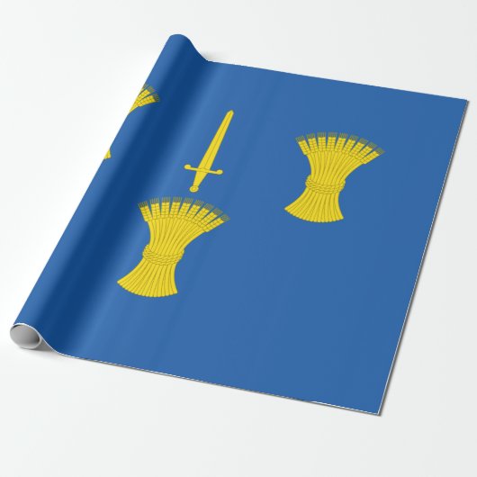 Vlag van Cheshire (VK) Cadeaupapier (Uitgerold)