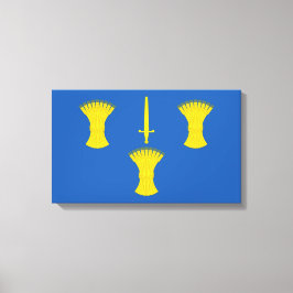Vlag van Cheshire (VK) Canvas Afdruk