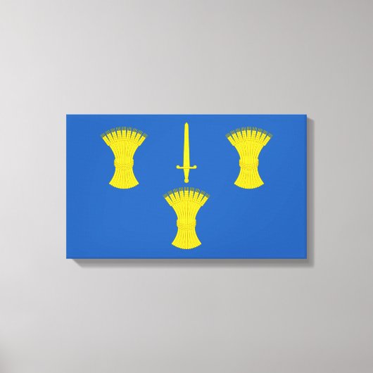 Vlag van Cheshire (VK) Canvas Afdruk (Voorkant)