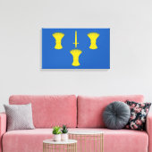 Vlag van Cheshire (VK) Canvas Afdruk (Insitu (Woonkamer))