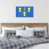 Vlag van Cheshire (VK) Canvas Afdruk (Insitu (Slaapkamer))