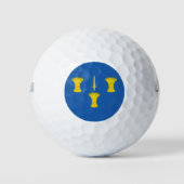 Vlag van Cheshire (VK) Golfballen (Voorkant)
