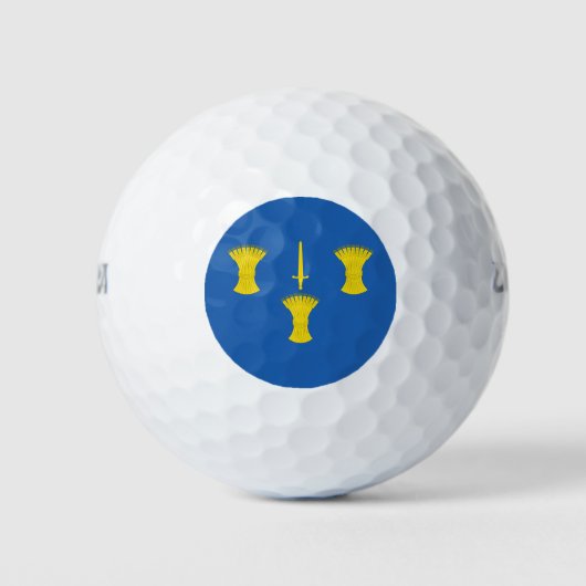 Vlag van Cheshire (VK) Golfballen (Voorkant)