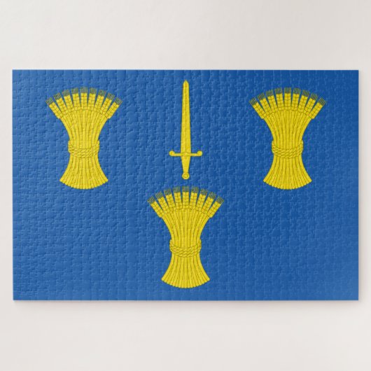 Vlag van Cheshire (VK) Legpuzzel (Horizontaal)