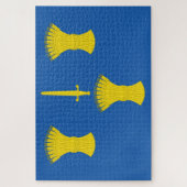 Vlag van Cheshire (VK) Legpuzzel (Verticaal)