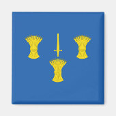 Vlag van Cheshire (VK) Magneet (Voorkant)