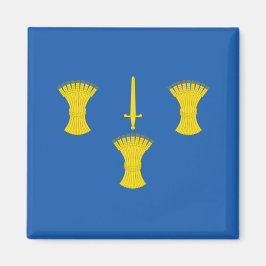Vlag van Cheshire (VK) Magneet